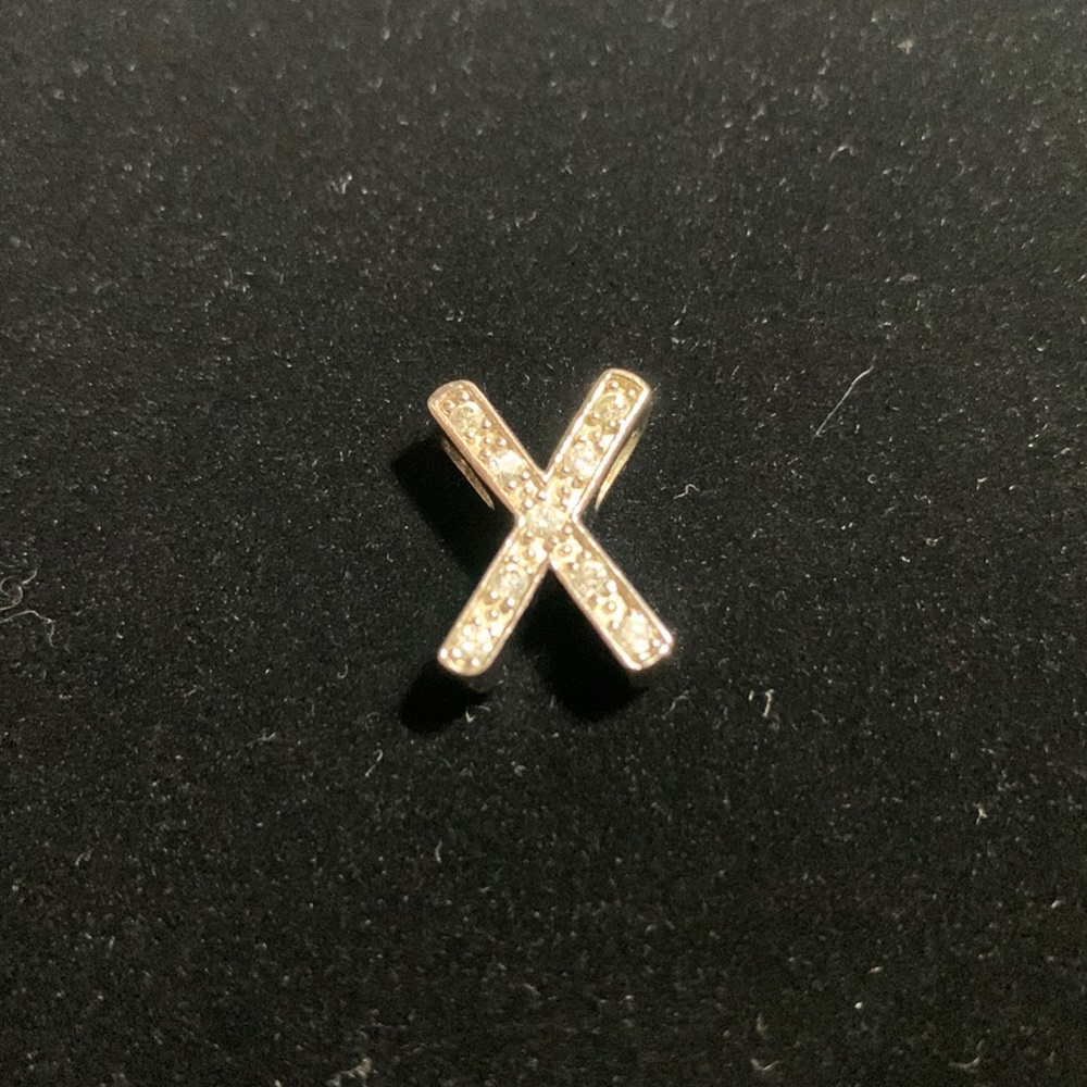 Sterling Silver X Pendant